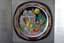 Rosenthal Weihnachtsteller 1984 Björn Wiinblad/Serie Weihnachtslieder/Wie NEU