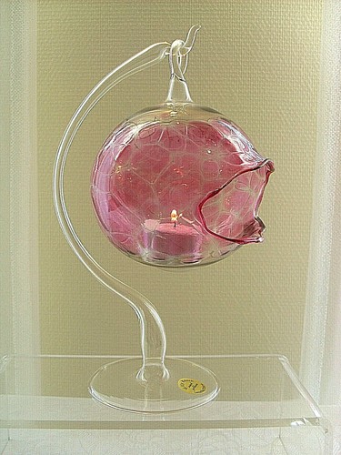 Lauscha glas windlicht - lauscha,