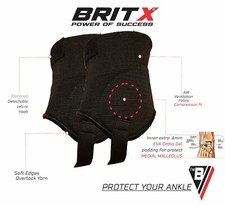 BRITX Knöchelschoner Fußball Hockey Soccer Skates Protektoren Pads Schienbein Erwachsene Ball