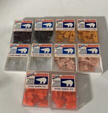 Vintage Eisbär Standarten Markierung Fähnchen Landkarte Pinnwand diverse Farben