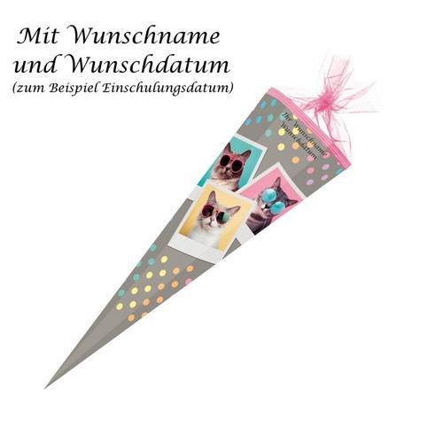 Schultüte mit gravur - schultüte, /