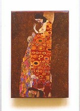 Hoffnung II Unikat auf 100 Jahre altem Ziegel Jugendstil Gustav Klimt 12
