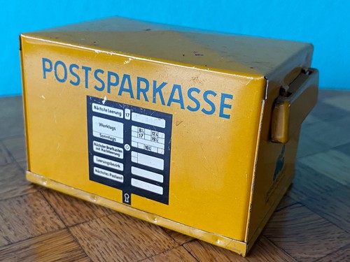 Postsparkasse 1964 blech - postsparkasse,