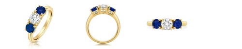 9ct gelbgold kunstdiamanten - 9ct,