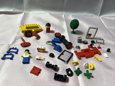 LEGO Vintage Konvolut Aufziehmotor  bedruckte Steine Shell