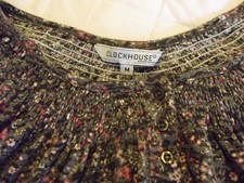 Damen T shirt Lang Arm mehrfarbig Gr. M C&A 3/4 Arme Mischgewebe