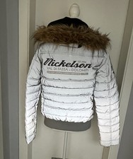 Nickelson Damen Jacke - Val Di Fassa Gr. L -Reflektierende Steppjacke-Kapuze