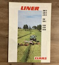 Orig. CLAAS Schwader Liner Prospekt Brochure FENDT Traktor Schlepper Bulldog C4