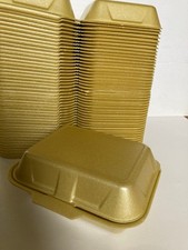 47x NEUE Styropor Warmhalteboxen mit Klappdeckel. Chips Burger usw. Clip-Close