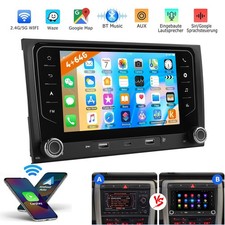 für AUDI A4 S4 RS4 8E RNS-E SEAT EXEO 7" 64GB Android14 GPS Autoradio NAVI WIFI