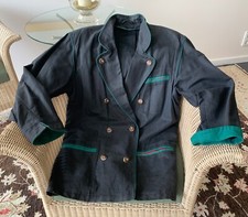 Schneiders Trachten Jacke Leinen, schwarz, Gr. 36, Klassiker, Oktoberfest