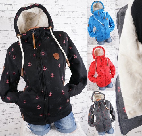 Damen sweat jacke kapuze - sweat,
