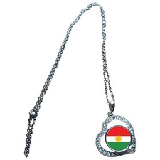 Kurdistan Herz silberfarbene