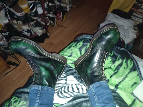 Martens 1919 verde negro - verde, y