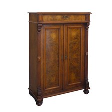 Vertiko antiker Schrank Highboard Historismus um 1900 Nussbaum B: 97 cm -11749-