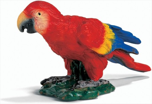 Schleich 14329 papagei - papagei, rot