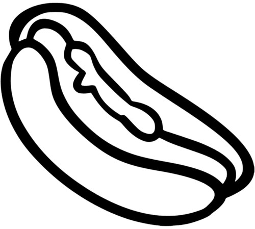 Hotdog aufkleber sticker auto - aufkleber,
