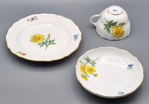 Meissen porzellan tlg - meissen, 3-tlg