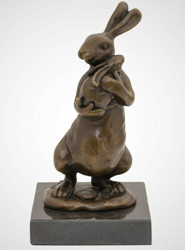 Bronzeskulptur osterhase hase - osterhase,