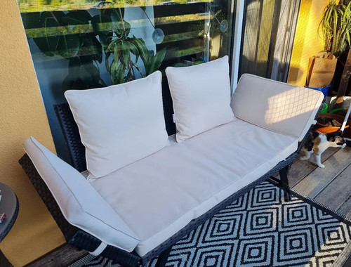 Rattan sofagarnitur klappbar - rattan,