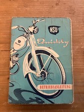 NSU Quickly Betriebsanleitung, Handbuch, original, guter Zustand, 07/1956