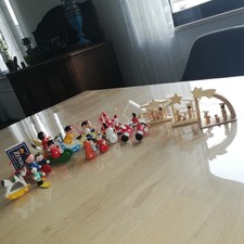 Christbaumfiguren Holzfiguren Baumanhänger Krippe Weihnachtsbaumschmuck 21 St.