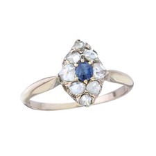 Ring Saphir Rosenschliff