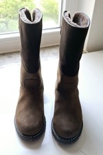 Meindl Damen Winterstiefel Stiefeletten Boots Arosa Gr. 38 dunkelbraun Wie Neu!