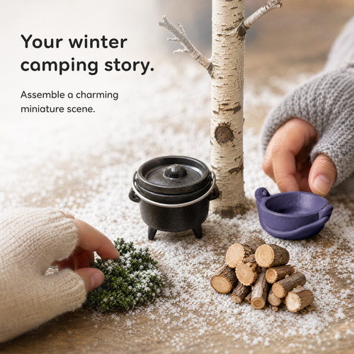 Miniatur deko winterlandschaft - deko,