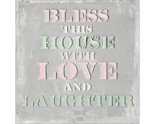 Leinwandbild bless this house - leinwandbild,