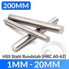 Ø 1mm bis 20mm HSS Stahl