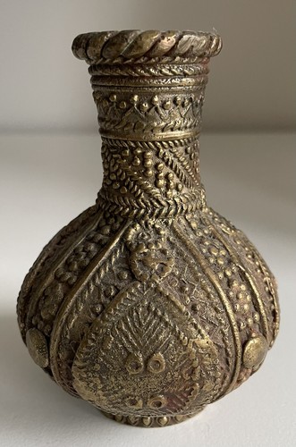 Mogul antike messingvase - mogul, 4"