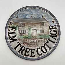 Studiokeramik Ulme Landhaus Haus Name Plakette Türnummer