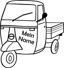 Piaggio ape alt aufkleber - piaggio,
