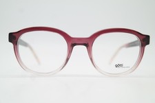 Brille Götti Switzerland Efried Weinrot Transparent Silber Oval eyeglasses Neu