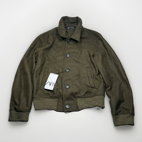 Zara jacke blouson oliv - zara, m