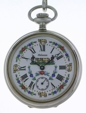 Rarität HABMANN Lepine UNITAS 6497 Taschenuhr + Kette Sammlerstück Handaufzug