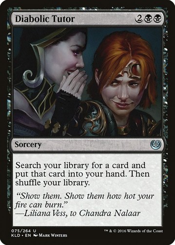 Diabolic tutor demonic - tutor, (ex/nm)