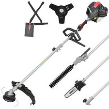 Benzin Motorsense Hochentaster Heckenschere 1,9 PS 52cm³ Multitool Freischneider