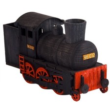 Hela Räucherfigur Räucherdampflok schwarz