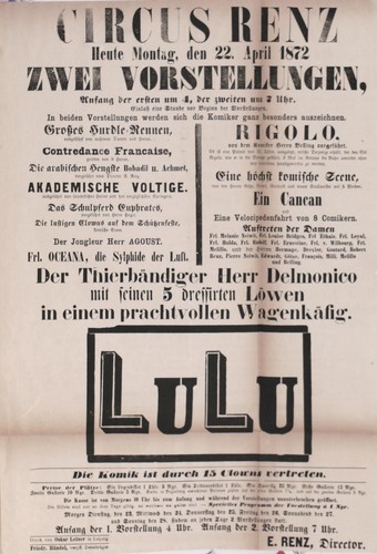 1872 plakat circus - plakat,