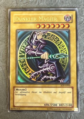 Tcg dunkler magier - yu-gi-oh!,