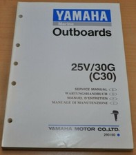 Yamaha Marine 25V 30G C30 Motor Aussenborder Outboards Werkstatthandbuch 1992