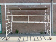 Layher Rollgerüst Alugerüst Schweißerplattform Uni Breit Gerüst 150/8 Sprossen 