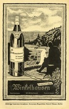 Deutscher Cognac Winkelhausen Reklame 1919 Stargard Werbung