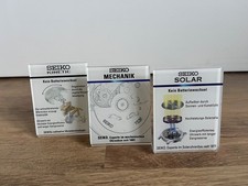 3 Seiko Uhren Acryl  Werbe Aufsteller Deko Logo Werbung Watch Uhr Schild