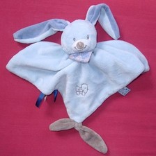 Nattou schmusetuch hase - hase, blau