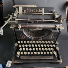 ABSOLUTE RARITÄT SCHREIBMASCHINE "MERCEDES MODELL 5" ANTIQUITÄT  TOPZUSTAND
