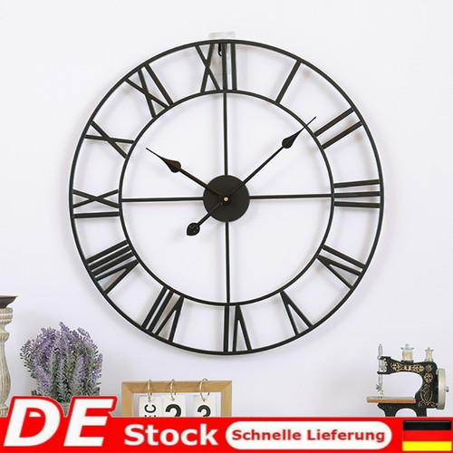 Wanduhr 50cm groß metall - wanduhr,