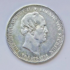 1/3 Thaler  Taler 1854 Sachsen
